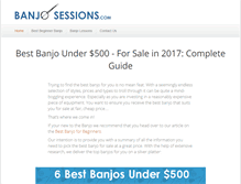 Tablet Screenshot of banjosessions.com